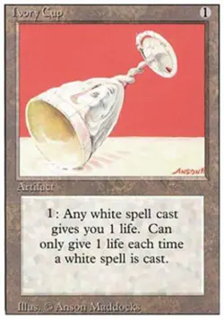 Ivory Cup - Medium Play MTG Revised - Image 1