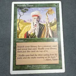 Magic The Gathering Worldly Tutor Visions 269/350 Rare Green Instant MTG - Image 1