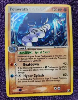Poliwrath 11/115 Unseen Forces Holo Rare Pokemon *NICE* - Image 1