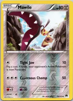Mawile 78/122 Uncommon BREAKpoint Pokemon Reverse Holo NM - Image 1