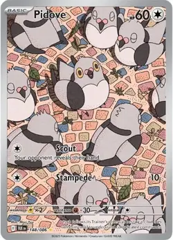 Pokemon Pidove 148/086 Illustration Rare Holo Scarlet & Violet EN 2025 - Image 1