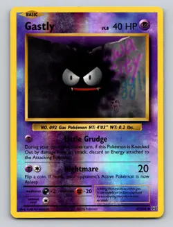 Gastly 47/108 Common Evolutions Pokemon Reverse Holo LP - Image 1