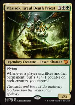 MTG Mazirek, Kraul Death Priest, NM-Mint, English Commander 2015 - Image 1
