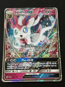 Pokemon TCG Sylveon GX 92a/145 Guardians Rising Ultra Rare - Image 2