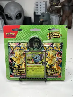 Pokemon TCG Mega Evolution Ascended Heroes 2 Pack Blister Sealed Erika Tangela - Image 1
