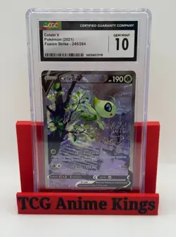 Pokemon TCG Celebi V Alternate Art Fusion Strike 245/264 - CGC 10 Gem Mint - Image 1
