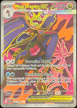 Mega Dragalge ex 104/086 - FULL ART - NM - Chaos Rising - Image 1
