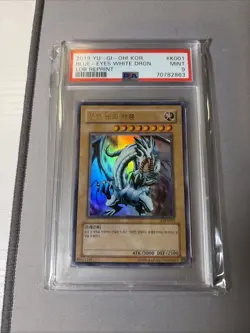 Yu-Gi-Oh! Blue-Eyes White Dragon LOB Korean 2019 Ultra Rare PSA 9 - Image 1