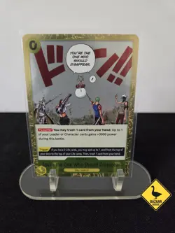 Bandai One Piece Enel OP06-115 You're the One Who Should Disappear. Rare Foil - Image 1
