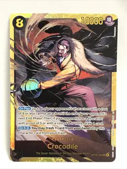 One Piece CCG Crocodile (OP14-120) Secret Rare Foil Full Art Baroque Works - Image 1