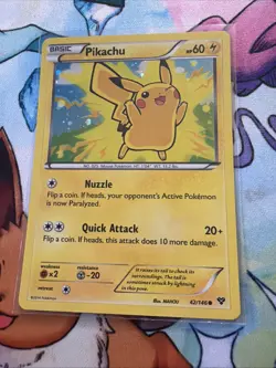 Pokemon Pikachu TCG 42/146 XY Movie Holo Card 2014 Promo Card - Image 2