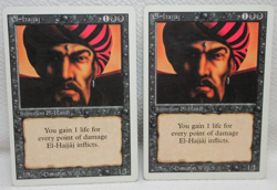 EL HAJJAJ X2 MAGIC THE GATHERING REVISED MTG VINTAGE Trading Card #136 - Image 1