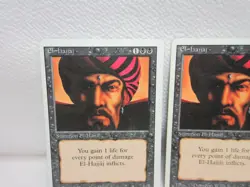 EL HAJJAJ X2 MAGIC THE GATHERING REVISED MTG VINTAGE Trading Card #136 - Image 3