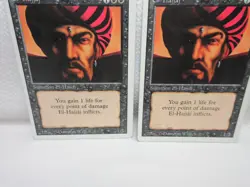 EL HAJJAJ X2 MAGIC THE GATHERING REVISED MTG VINTAGE Trading Card #136 - Image 4