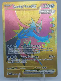 Roaring Moon EX 262/18 Paradox Rift PAR Gold Hyper Rare Pokemon card NM - Image 3