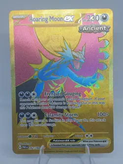 Roaring Moon EX 262/18 Paradox Rift PAR Gold Hyper Rare Pokemon card NM - Image 4