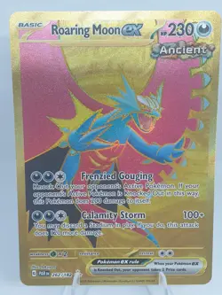 Roaring Moon EX 262/18 Paradox Rift PAR Gold Hyper Rare Pokemon card NM - Image 5