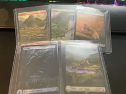 Full set - Jurassic Full Art Basics Plains/Swamp/Mountain/Island/Forest MTG - Image 1