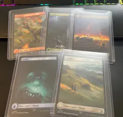 Full set - Jurassic Full Art Basics Plains/Swamp/Mountain/Island/Forest MTG - Image 2