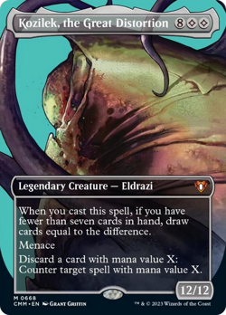 Kozilek, the Great Distortion (Borderless Profile) [Commander Masters] Magic MTG - Image 1