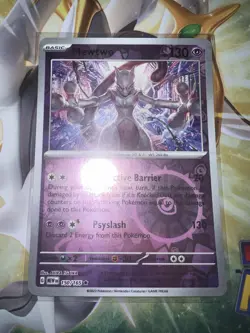 Mewtwo 151 Reverse Holo Pokemon TCG 150/165 Scarlet & Violet Rare NM - Image 1