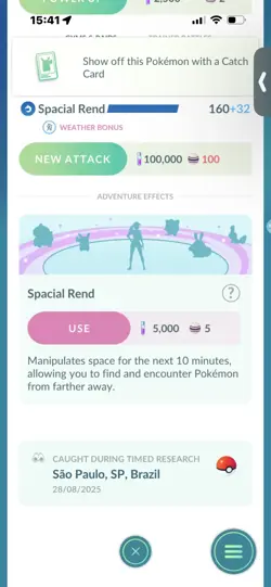Pokemon Go (Stage 50)Shiny legendary Diagla(roar)&Palkia(Rend) ( 42 Legendarys ) - Image 3