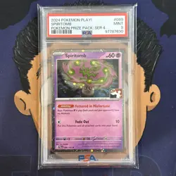 PSA 9 MINT 2024 Pokemon Play! Prize Pack Series 4 SPIRITOMB #089 Holo - Image 2