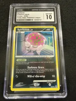 Pokemon Spiritomb Crosshatch Holo 32/99 from Pokemon League in a CGC 10 !! - Image 1