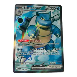 Pokemon Blastoise EX 183/165 Ultra Rare 151 - Image 1