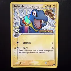 Totodile Reverse Holo Stamped Dragon Frontiers 67/101 Delta Species Pokemon Card - Image 1