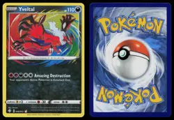 YVELTAL 046/072 AMAZING RARE SHINING FATES POKEMON NM - Image 3