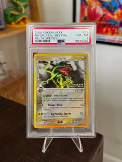 Rayquaza 13/113 Reverse Holo Stamped EX Delta Species Pokemon TCG PSA 8 - Image 1