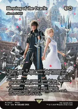 MTG Blessing of the Oracle - Akroma's Will (Showcase) - FINAL FANTASY (FCA) - Image 1