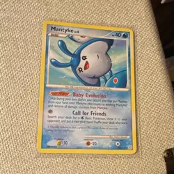 The Pokemon Company Mantyke Diamond & Pearl Regular Uncommon 55/130 40 HP 2007 - Image 1