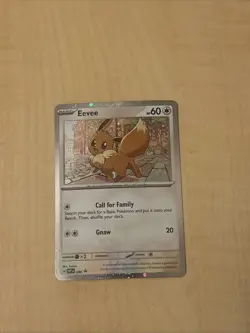 Eevee SVP 200 Pokemon Promo Scarlet and Violet Cosmos foil - Image 1