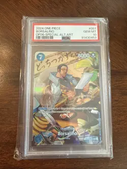 One Piece Wings Of The Captain Borsalino 051 Special Alt Art SP PSA 10 English - Image 1