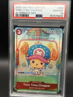 2024 One Piece Tony Tony Chopper EB01-006 Alternative Art PSA 10 - Image 1