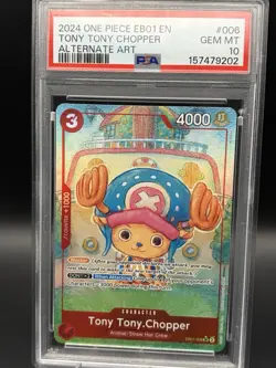 2024 One Piece Tony Tony Chopper EB01-006 Alternative Art PSA 10 - Image 3