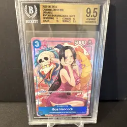 Bandai One Piece TCG Boa Hancock Alt Art SP Holo OP13-051 BGS 9.5 - Image 1