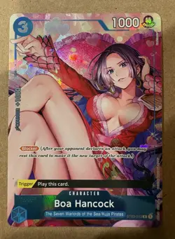 One Piece Boa Hancock ST03-013 Full Art Foil Promo English NM - Image 1