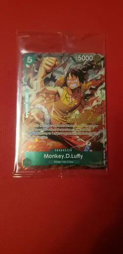 Monkey.D.Luffy P-135 Winner Stamp OP16 Pre-Release Event Promo Card Sealed - Image 1