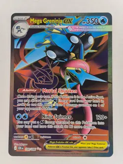 2026 Mega Greninja ex 100/086 Ultra Rare English Pokemon Chaos Rising - Image 1