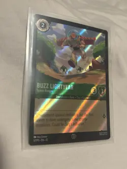 Disney Lorcana TCG Buzz Lightyear AMC Promo Toy Story 5 Holo Foil Rare 57/P3 - Image 3
