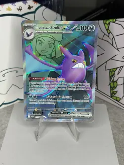 Team Rocket's Crobat ex 217/182 - Destined Rivals Pokemon TCG - NM - Image 1