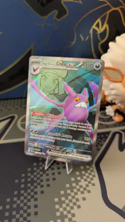 Pokemon TCG Team Rocket's Crobat EX 217/182 Double Rare - Destined Rivals NM/M - Image 1