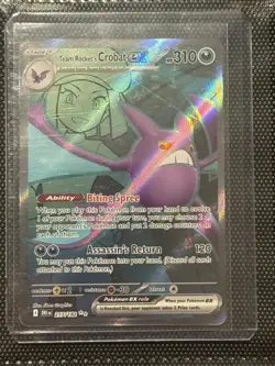 Pokemon TCG Team Rocket's Crobat ex 217/182 Ultra Rare Destined Rivals NM/M - Image 1