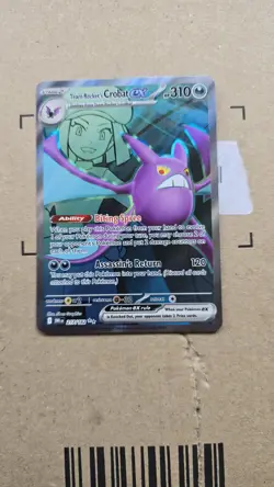 Pokemon TCG Team Rocket's Crobat EX Destined Rivals 217/182 Ultra Rare - Image 1
