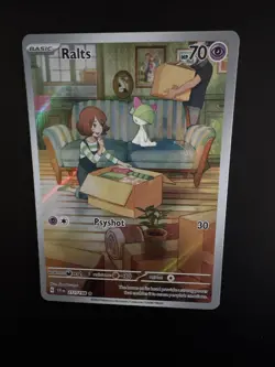 Pokemon TCG Ralts Scarlet & Violet Base Set 211/198 Holo Illustration Rare - Image 1