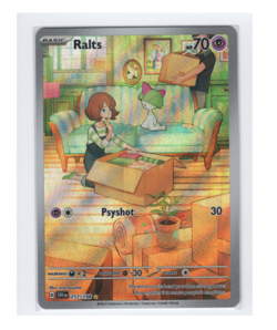 Pokemon TCG Ralts Scarlet & Violet Base Set 211/198 Holo Illustration Rare - Image 1