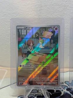 Pokemon TCG Ralts Scarlet & Violet Base Set 211/198 Holo Illustration Rare - Image 1